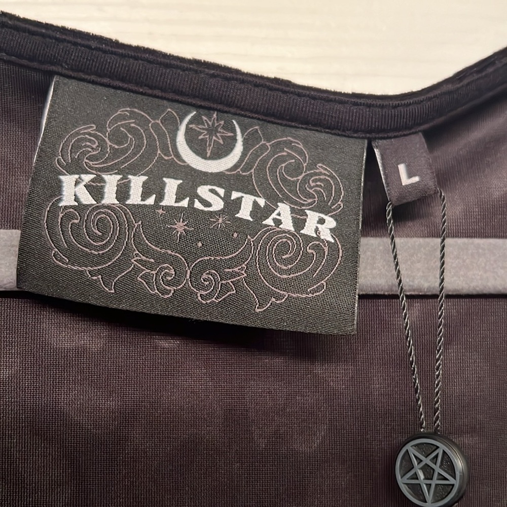 Killstar Black Velvet Dress - Picture 5 of 5